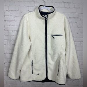 Pure‎ Hockey Women's Retro Sherpa full zip Jacket, sz 2X, NWT $80